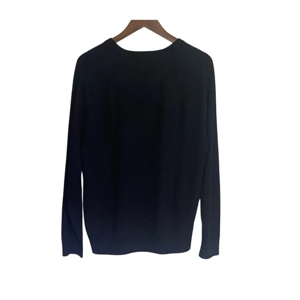 Banana Republic Merino Wool Sweater Navy Crew Neck Knit Size‎ L